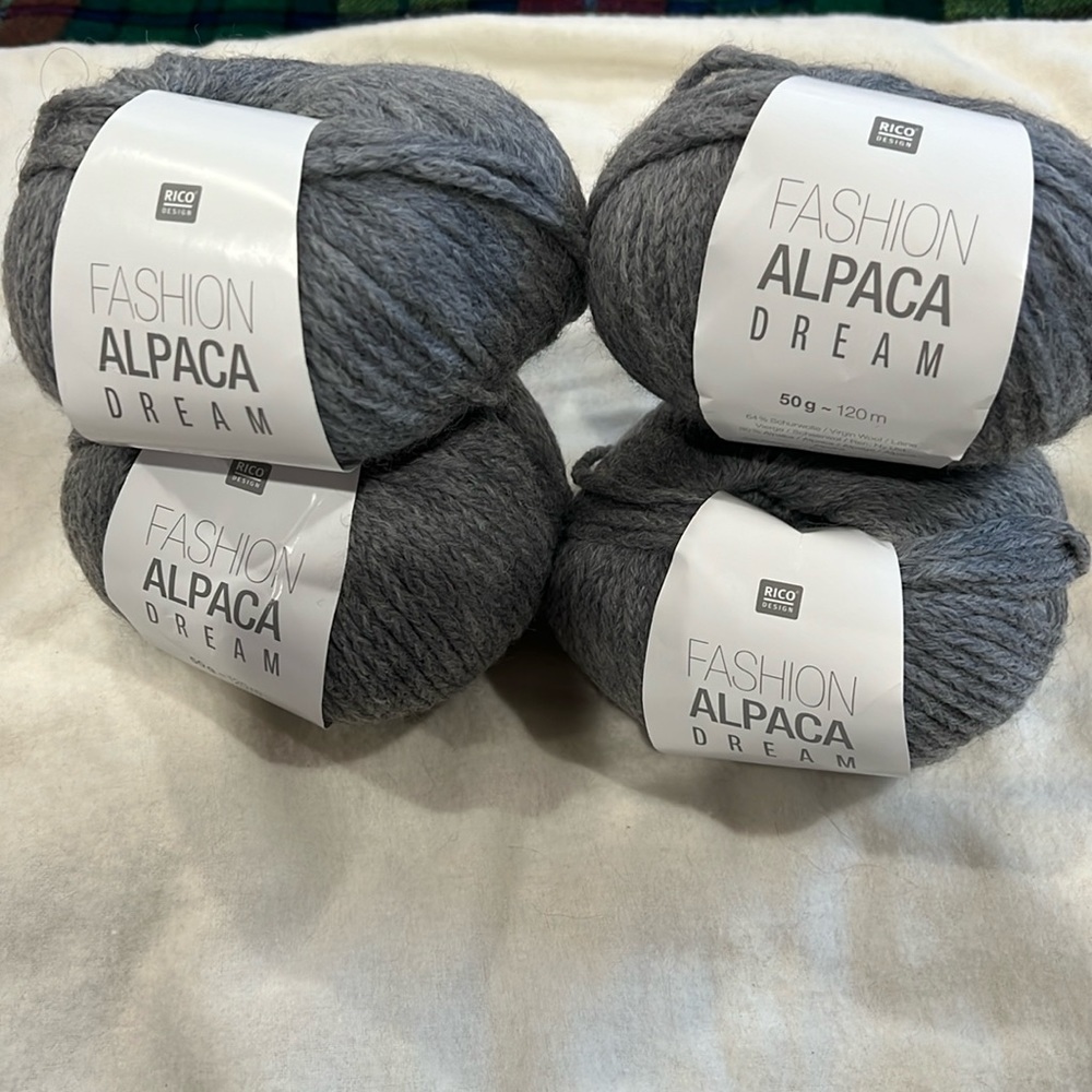 Rico Design Yarn-Fashion Alpaca Dream-4 skeins- New